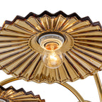 6-Light Modern Gold Branch Chandelier with Tea-Colored Glass Shades - product image 12 | Zenvolit