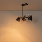 3-Light Industrial Linear Kitchen Island Pendant Light Dome Shades - product image 10 | Zenvolit