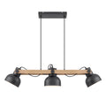 3-Light Industrial Linear Kitchen Island Pendant Light Dome Shades - product image 13 | Zenvolit