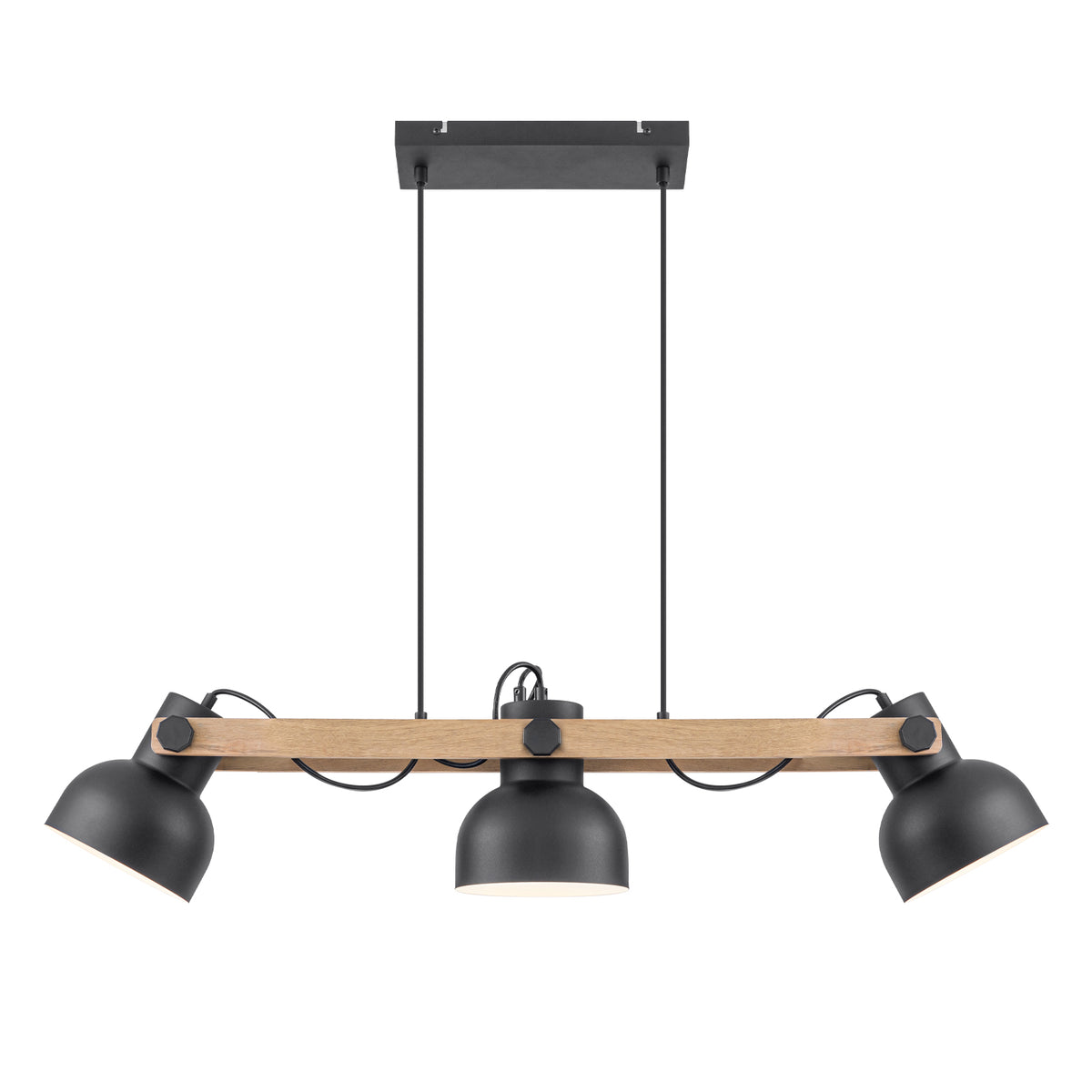 3-Light Industrial Linear Kitchen Island Pendant Light Dome Shades - product image 13 | Zenvolit