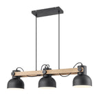 3-Light Industrial Linear Kitchen Island Pendant Light Dome Shades - product image 14 | Zenvolit