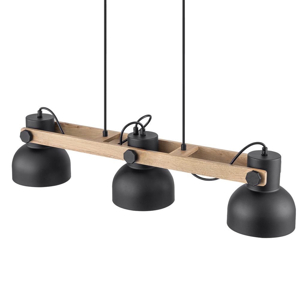 3-Light Industrial Linear Kitchen Island Pendant Light Dome Shades - product image 15 | Zenvolit