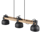 3-Light Industrial Linear Kitchen Island Pendant Light Dome Shades - product image 15 | Zenvolit