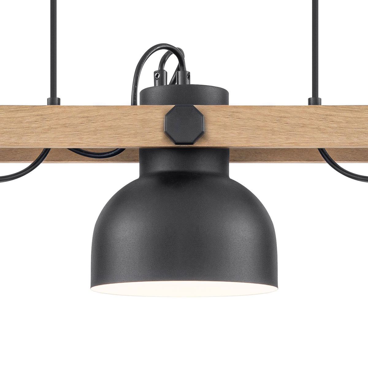 3-Light Industrial Linear Kitchen Island Pendant Light Dome Shades - product image 16 | Zenvolit