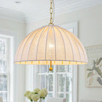 19.69" 1-Light Modern Hanging Pendant Light Fabric Shade Living Space - product image 1 | Zenvolit