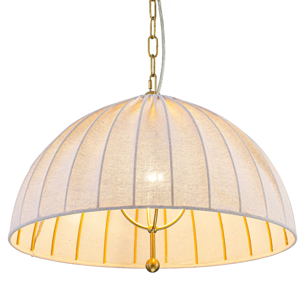 19.69" 1-Light Modern Hanging Pendant Light Fabric Shade Living Space - product image 9 | Zenvolit