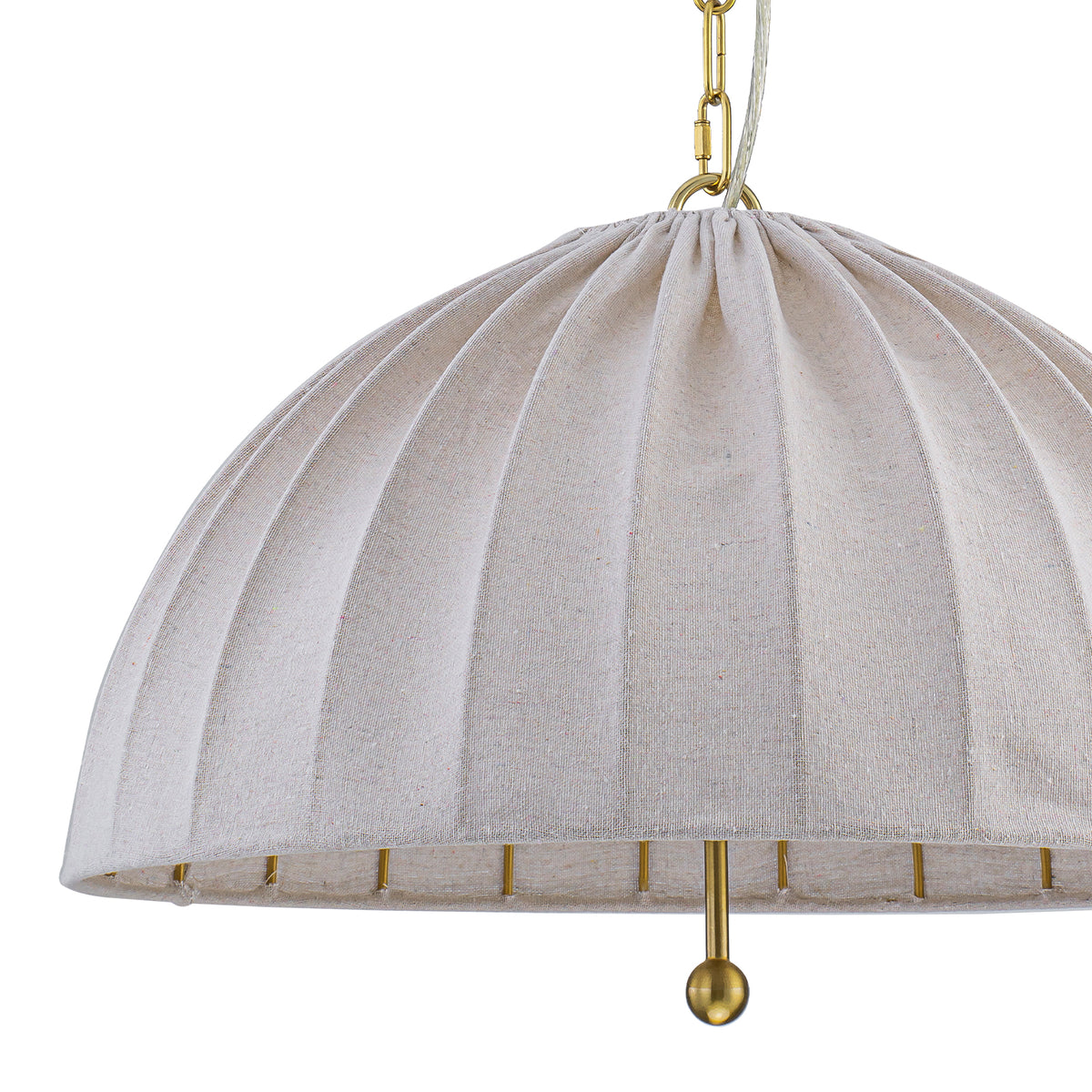 19.69" 1-Light Modern Hanging Pendant Light Fabric Shade Living Space - product image 10 | Zenvolit