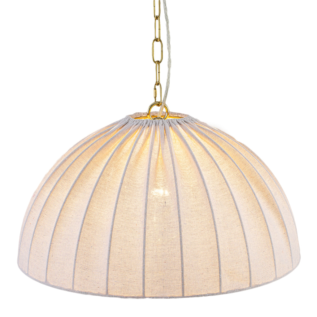 19.69" 1-Light Modern Hanging Pendant Light Fabric Shade Living Space - product image 11 | Zenvolit