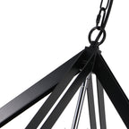 Modern Black Sputnik Crystal Chandelier Pendant Light for Dining Room