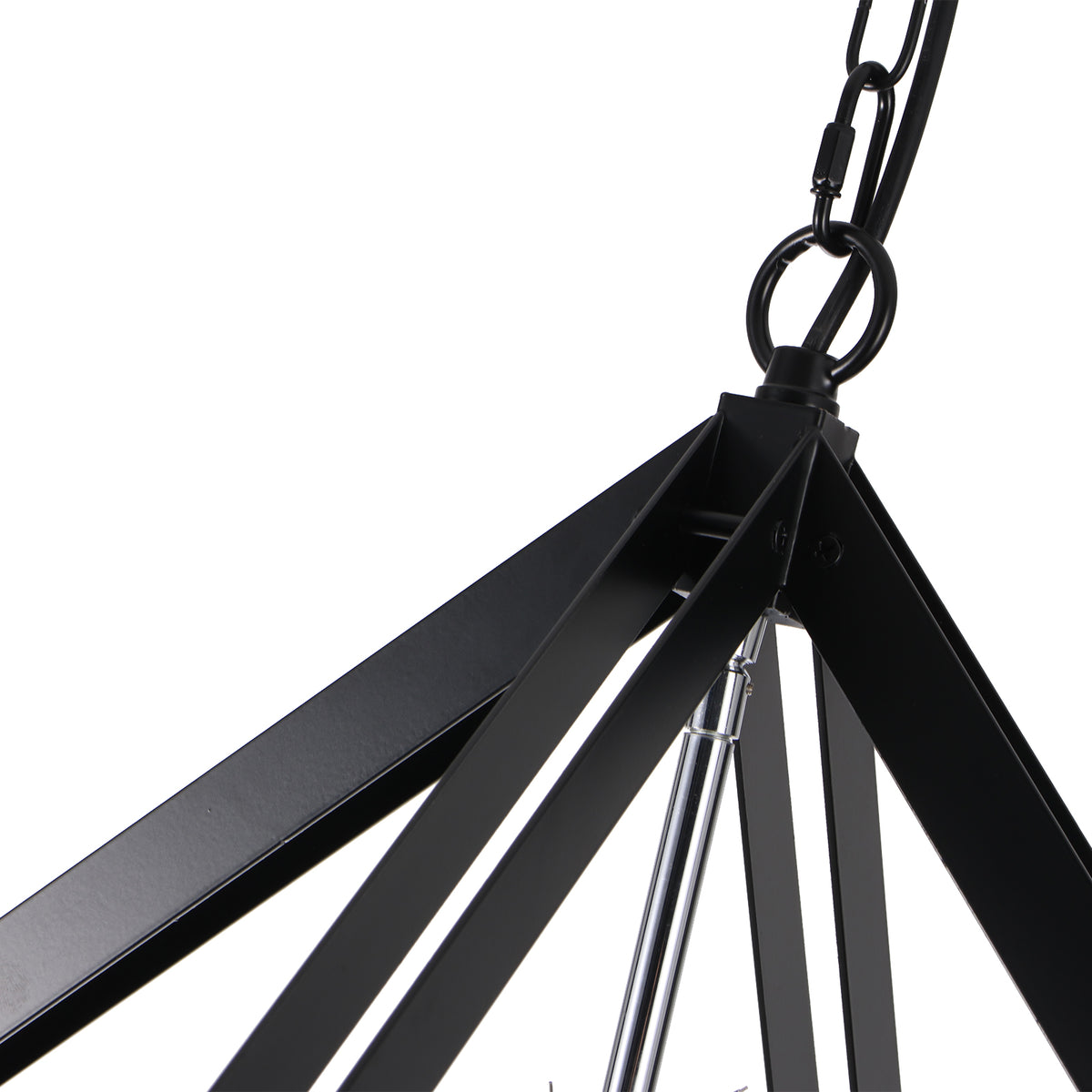 Modern Black Sputnik Crystal Chandelier Pendant Light for Dining Room
