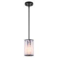 Cloudy White Glass Black Pendant Lighting Modern for Kitchen Island - product image 7 | Zenvolit