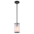 Cloudy White Glass Black Pendant Lighting Modern for Kitchen Island - product image 7 | Zenvolit