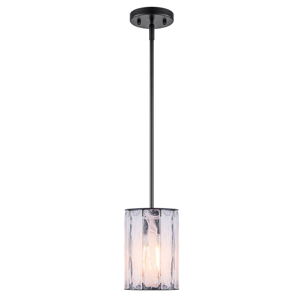 Cloudy White Glass Black Pendant Lighting Modern for Kitchen Island - product image 8 | Zenvolit