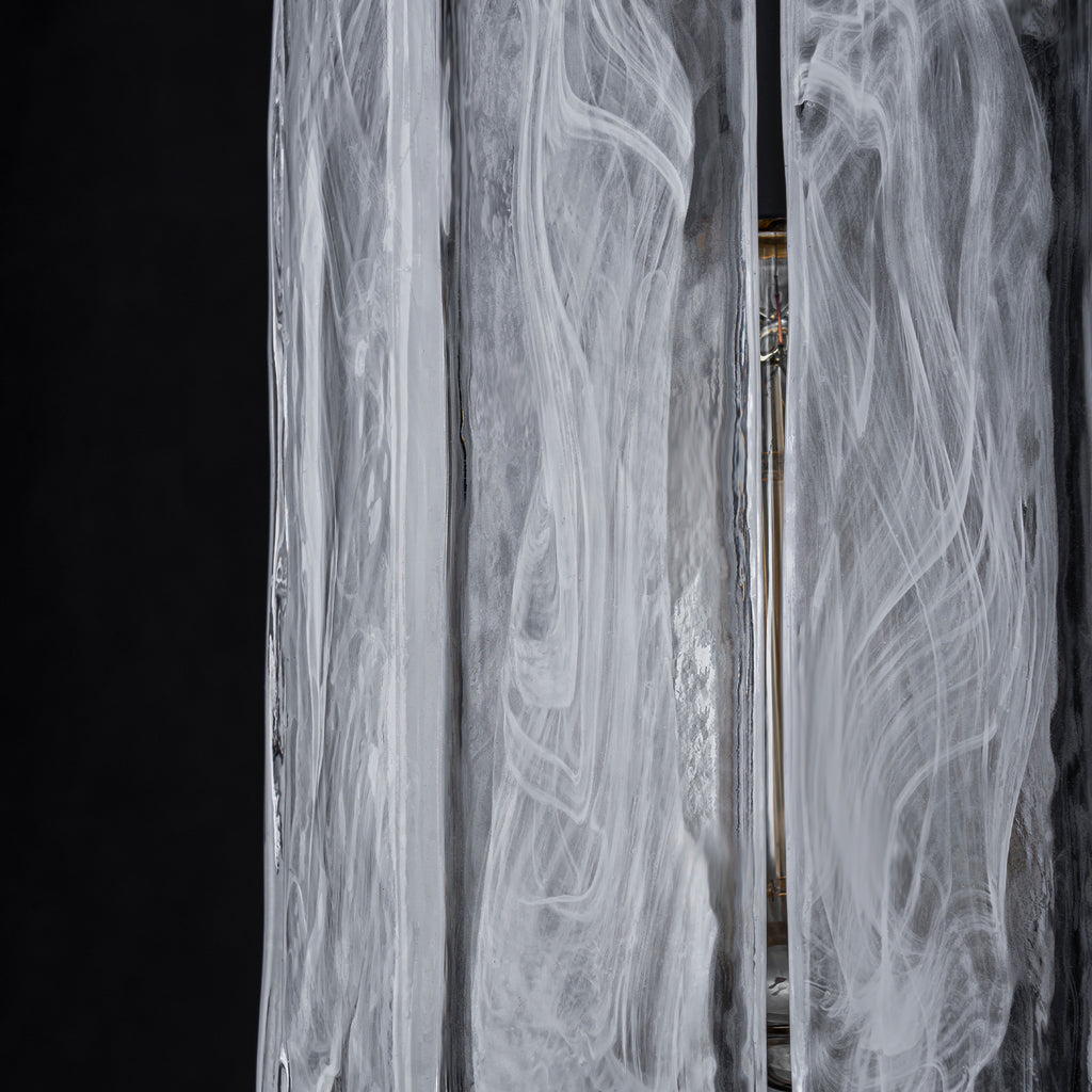 Cloudy White Glass Black Pendant Lighting Modern for Kitchen Island - product image 11 | Zenvolit