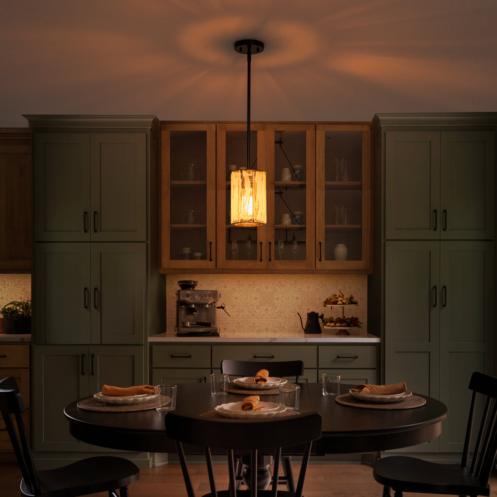 Cloudy White Glass Black Pendant Lighting Modern for Kitchen Island - product image 12 | Zenvolit