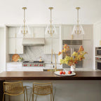 14.21" 3-Light Modern Gold Pendant Chandelier with Clear Glass Shades - product image 14 | Zenvolit