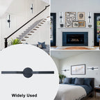 Modern Matte Black LED Wall Sconce with Linear Triac Dimmable Light - product image 6 | Zenvolit