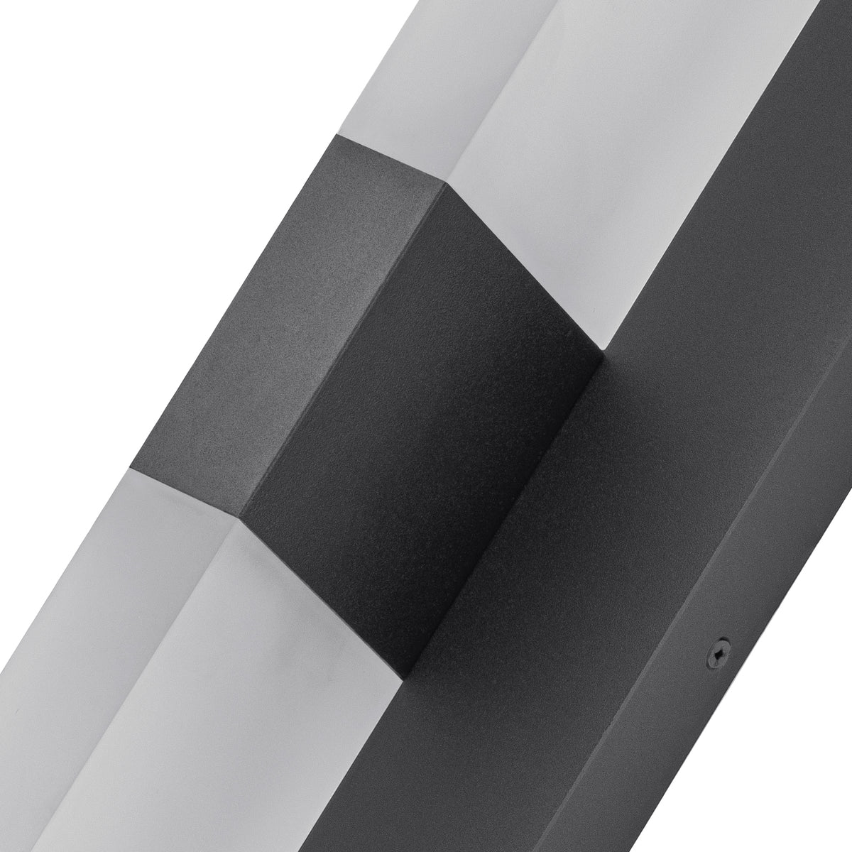 Dimmable LED Wall Sconce - Matte Black T-Shaped Frosted Acrylic - product image 7 | Zenvolit