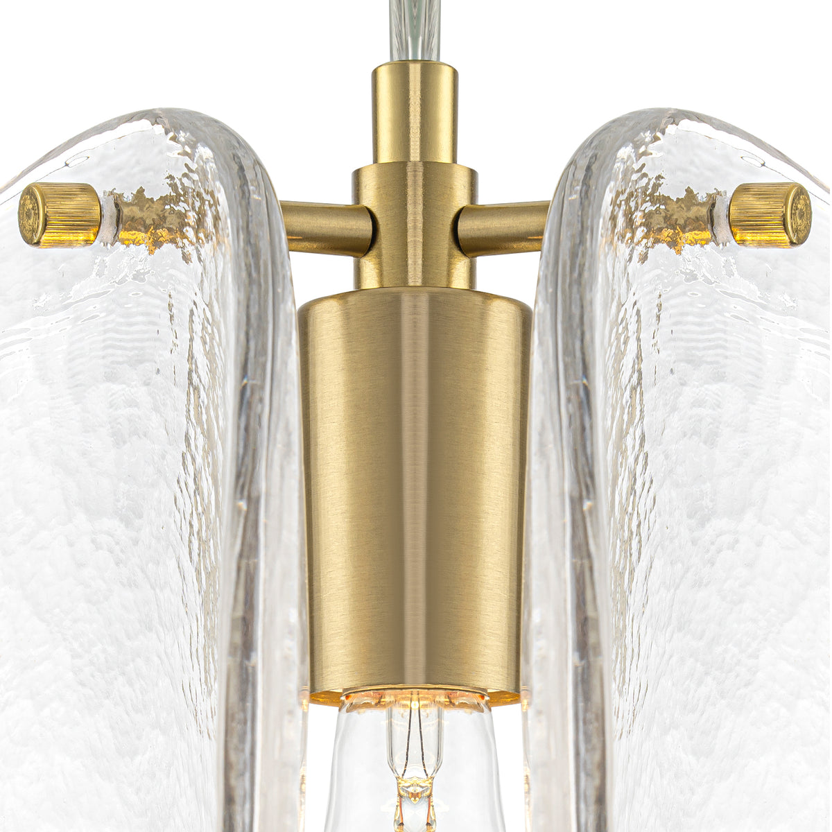 10.6" 1-Light Modern Brass Pendant Light with Clear Glass Shade - product image 6 | Zenvolit