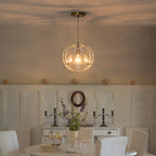 10.6" 1-Light Modern Brass Pendant Light with Clear Glass Shade - product image 7 | Zenvolit