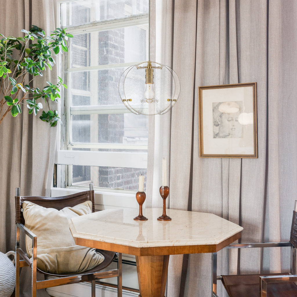 10.6" 1-Light Modern Brass Pendant Light with Clear Glass Shade - product image 8 | Zenvolit