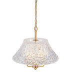 3-Light Pendant Light with Handblown Ripple Glass Kitchen Fixture - product image 10 | Zenvolit