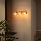 Modern Gold 3-Light Vanity Light Frosted Glass Bathroom Fixture - product image 3 | Zenvolit