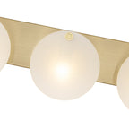 Modern Gold 3-Light Vanity Light Frosted Glass Bathroom Fixture - product image 10 | Zenvolit