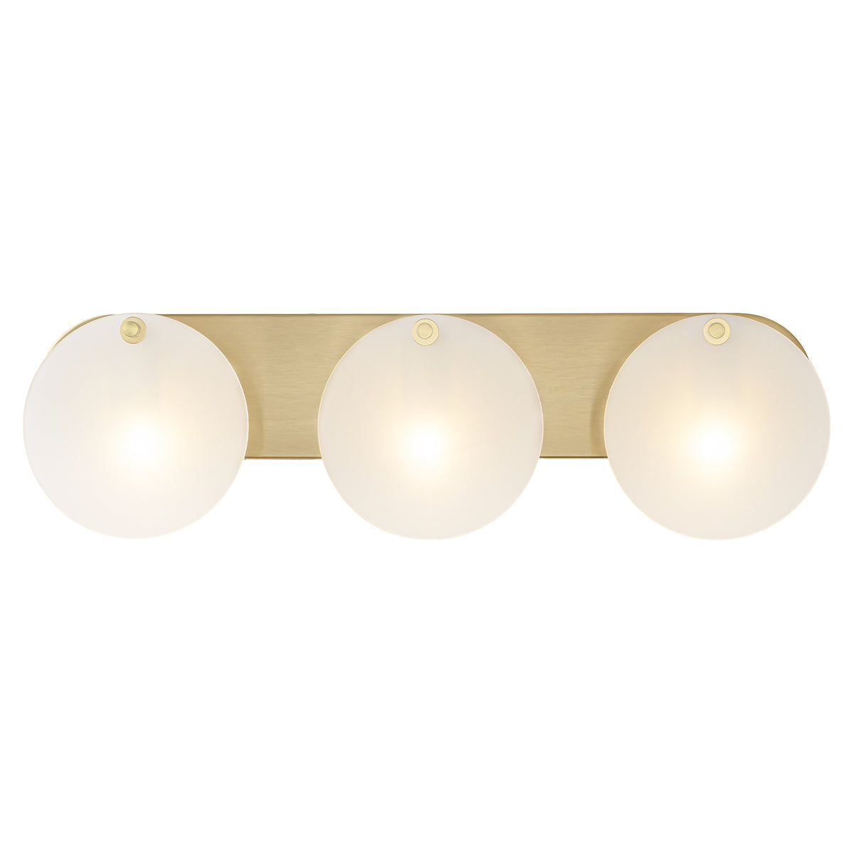 Modern Gold 3-Light Vanity Light Frosted Glass Bathroom Fixture - product image 12 | Zenvolit