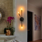 3-Light Minimalist Industrial Matte Black Metal Wall Sconce Modern - product image 1 | Zenvolit