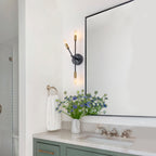 3-Light Minimalist Industrial Matte Black Metal Wall Sconce Modern - product image 3 | Zenvolit