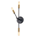 3-Light Minimalist Industrial Matte Black Metal Wall Sconce Modern - product image 11 | Zenvolit