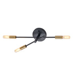 3-Light Minimalist Industrial Matte Black Metal Wall Sconce Modern - product image 14 | Zenvolit