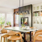 3-Light Industrial Linear Kitchen Island Pendant Light Cone Shades - product image 3 | Zenvolit