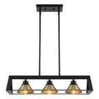 3-Light Industrial Linear Kitchen Island Pendant Light Cone Shades - product image 12 | Zenvolit