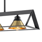 3-Light Industrial Linear Kitchen Island Pendant Light Cone Shades - product image 14 | Zenvolit