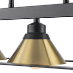 3-Light Industrial Linear Kitchen Island Pendant Light Cone Shades - product image 15 | Zenvolit