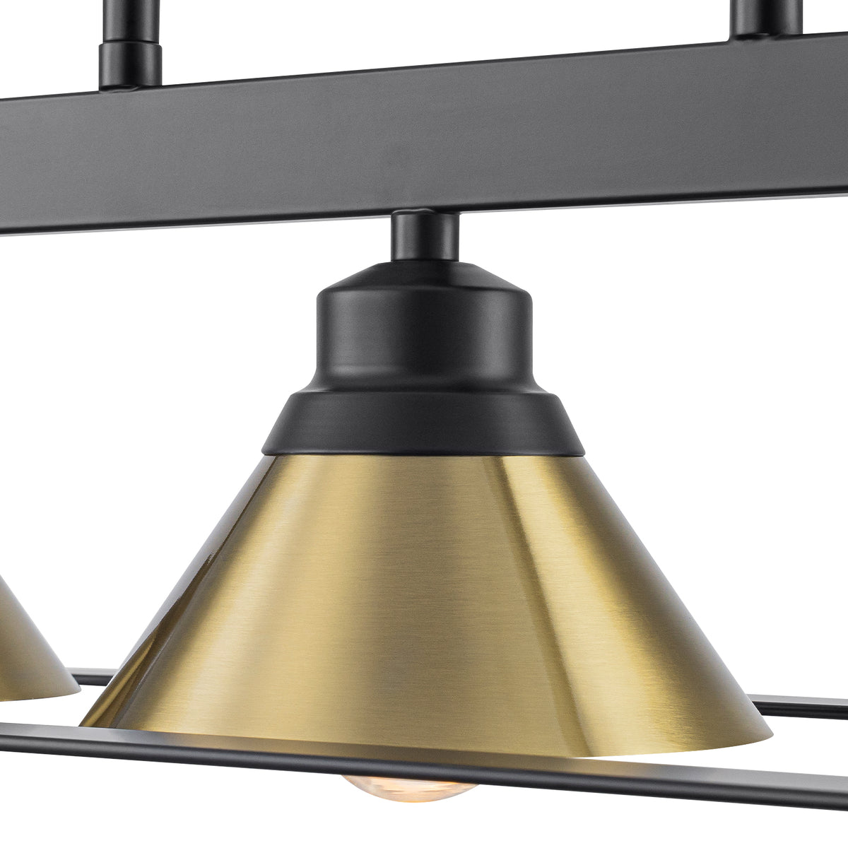 3-Light Industrial Linear Kitchen Island Pendant Light Cone Shades - product image 15 | Zenvolit