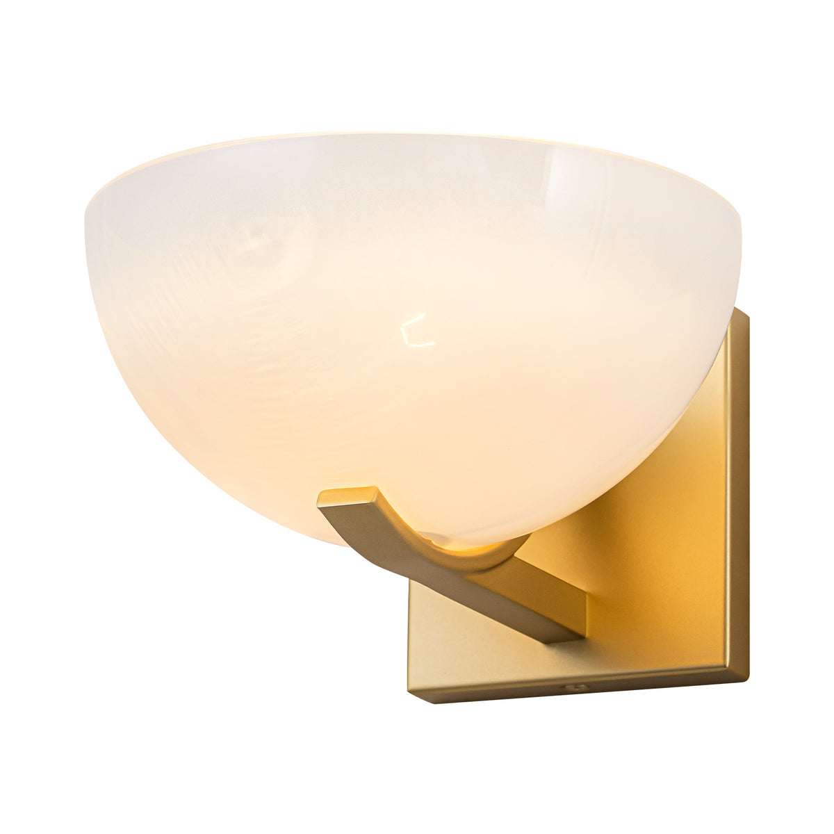 Modern Bowl-Shape Vanity Lights with Gradient White Glass Shades - product image 2 | Zenvolit