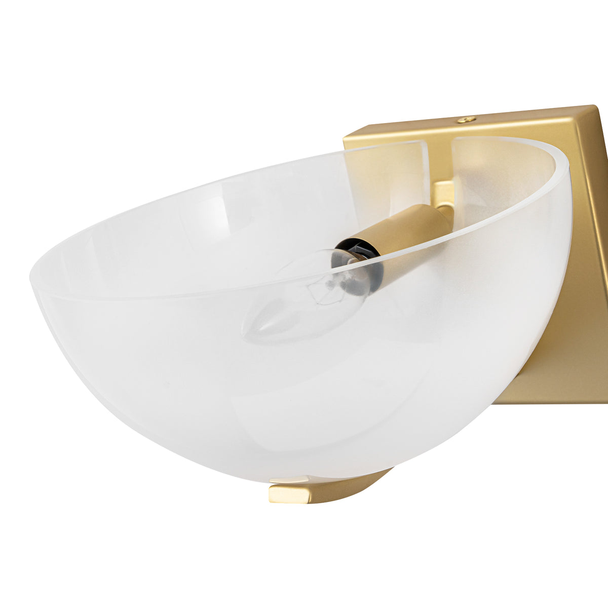 Modern Bowl-Shape Vanity Lights with Gradient White Glass Shades - product image 5 | Zenvolit