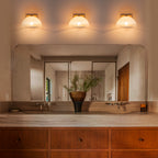 Modern Bowl-Shape Vanity Lights with Gradient White Glass Shades - product image 6 | Zenvolit