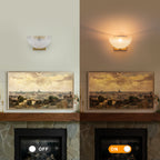 Modern Bowl-Shape Vanity Lights with Gradient White Glass Shades - product image 12 | Zenvolit
