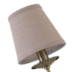 Antique Bronze Finish Wall Sconce with Trapezoid Linen Shade - product image 5 | Zenvolit