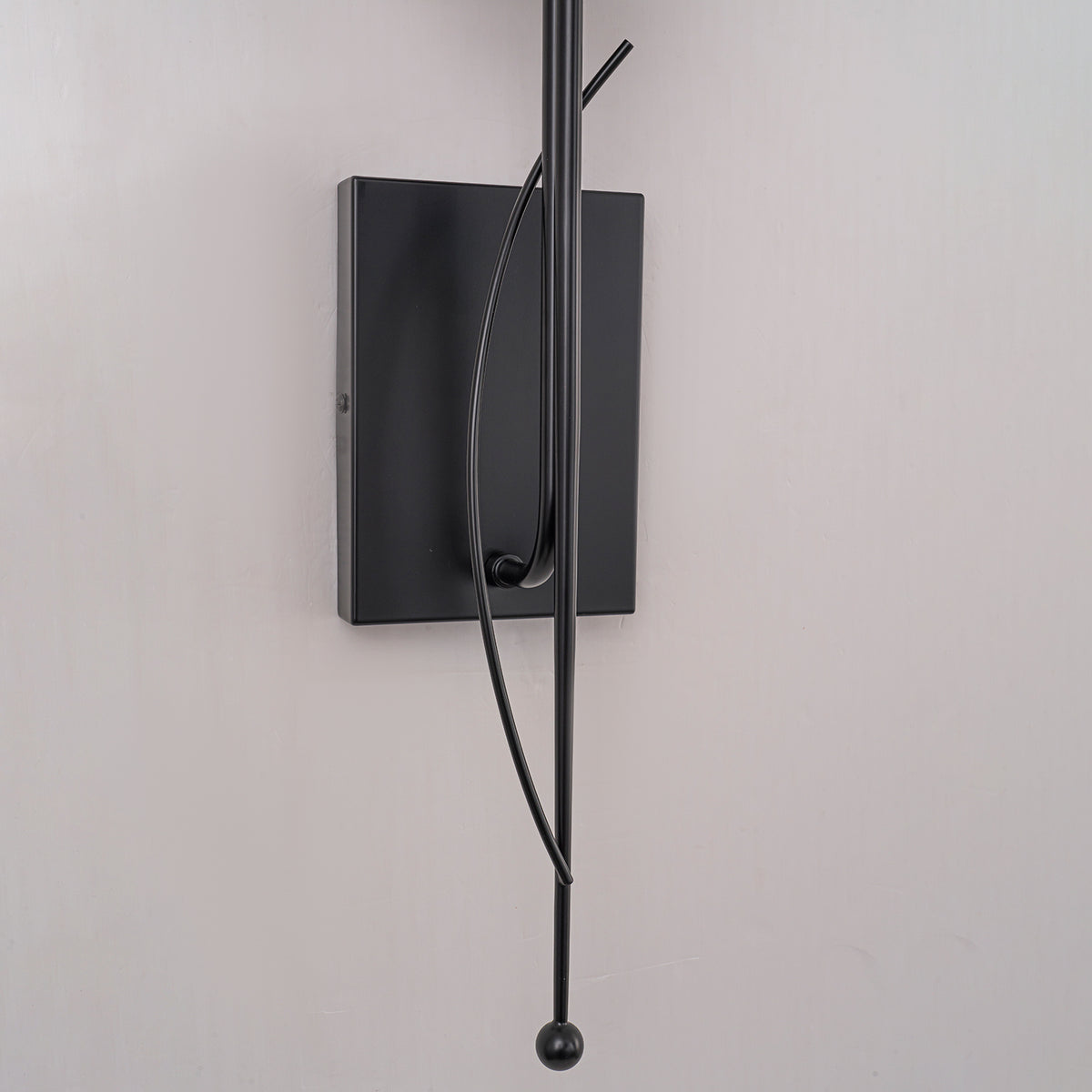 1-Light Matte Black Metal Wall Sconce Cone-Shaped Beige Linen Shade - product image 11 | Zenvolit