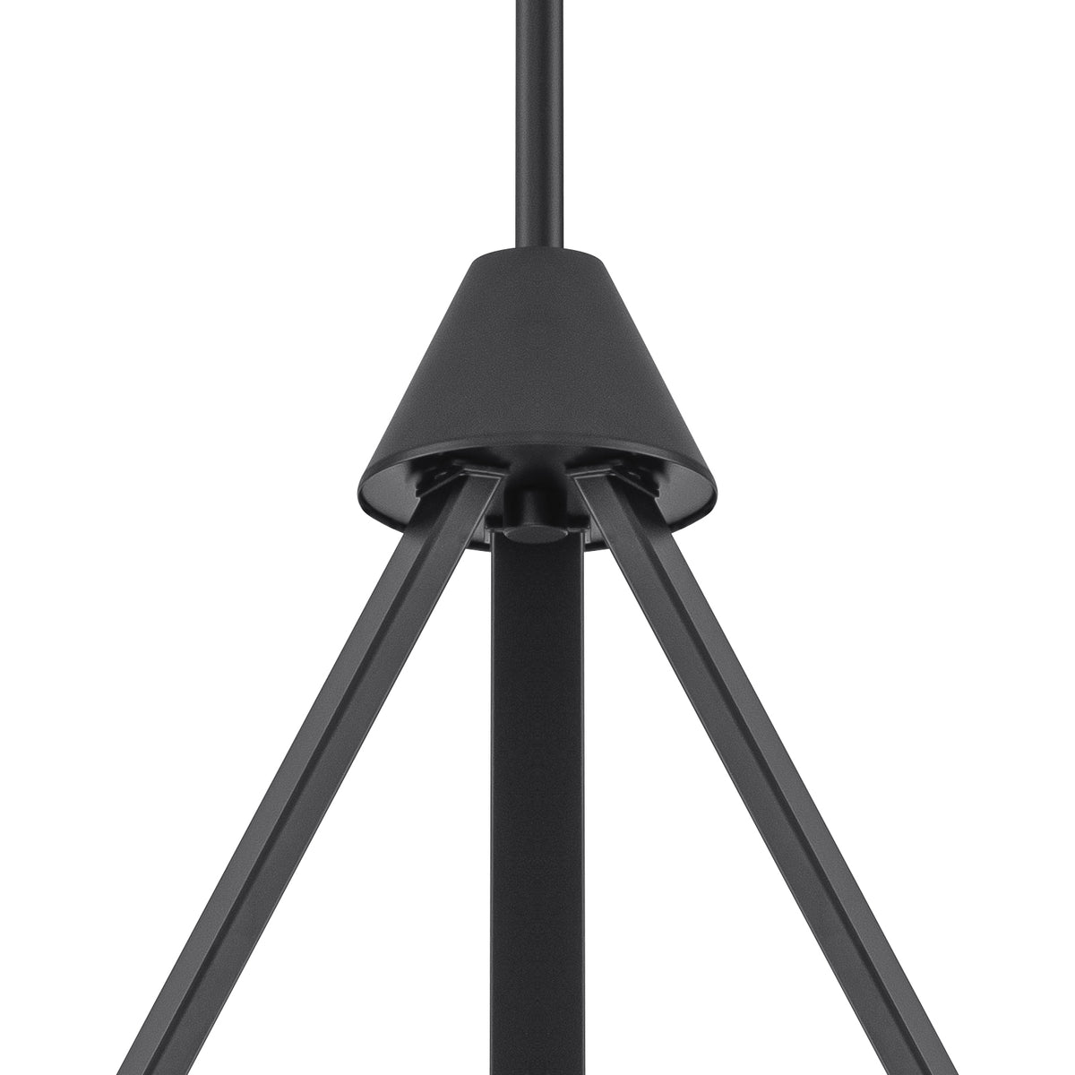 Industrial 6-Light Black & Nickel Tiered Pendant Chandelier Fixture - product image 9 | Zenvolit