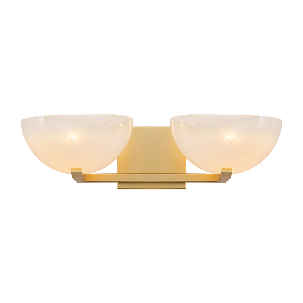Modern Bowl-Shape Vanity Lights with Gradient White Glass Shades - product image 8 | Zenvolit