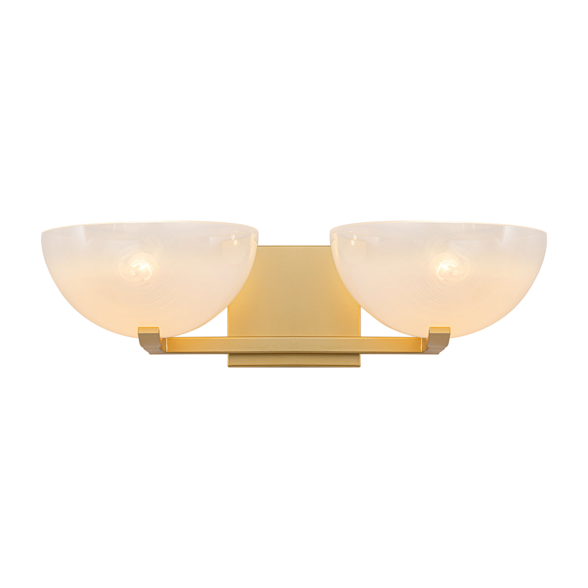 Modern Bowl-Shape Vanity Lights with Gradient White Glass Shades - product image 8 | Zenvolit