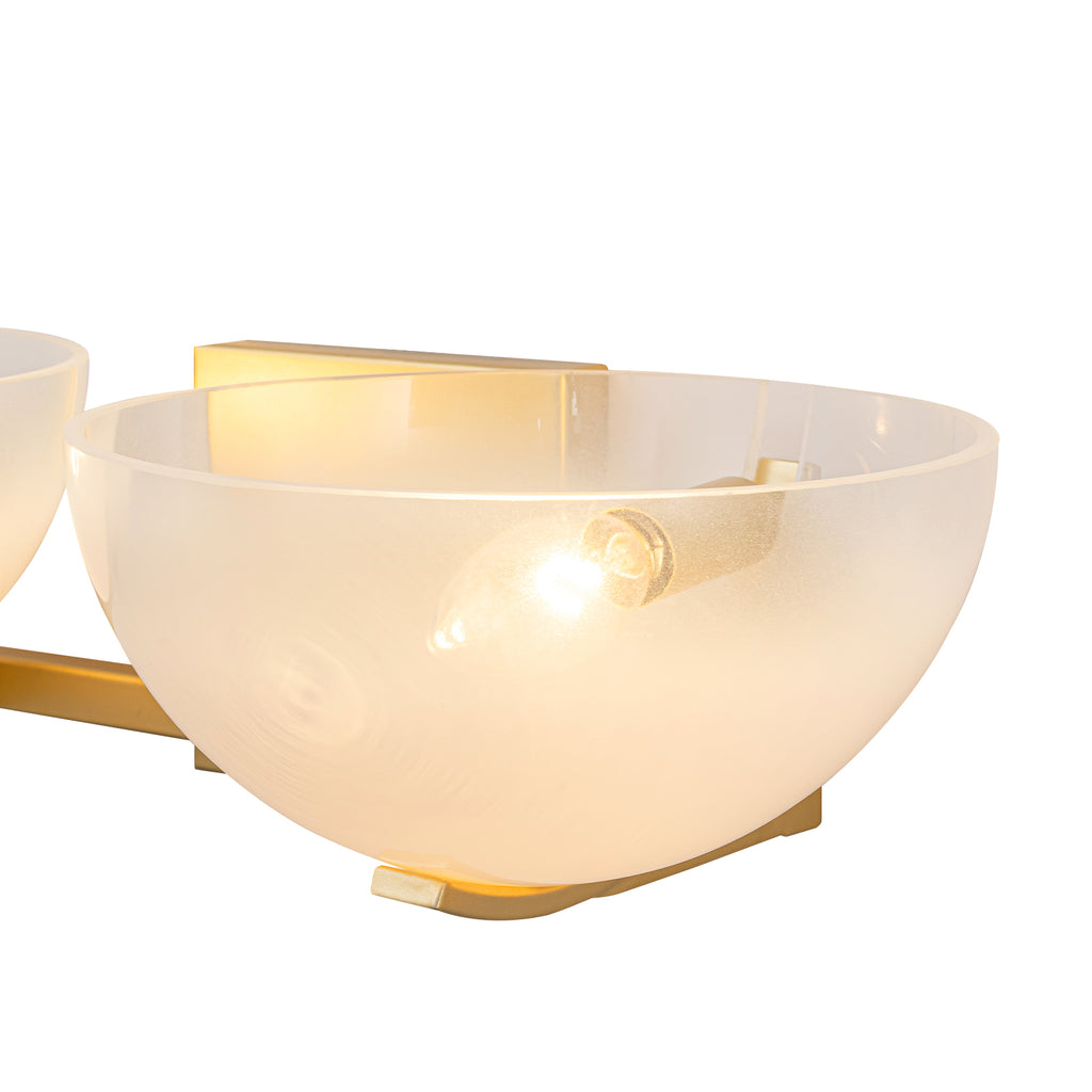 Modern Bowl-Shape Vanity Lights with Gradient White Glass Shades - product image 11 | Zenvolit