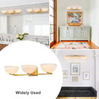 Modern Bowl-Shape Vanity Lights with Gradient White Glass Shades - product image 1 | Zenvolit