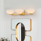 Modern Bowl-Shape Vanity Lights with Gradient White Glass Shades - product image 7 | Zenvolit